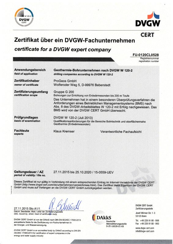DVGW Zertifizierung